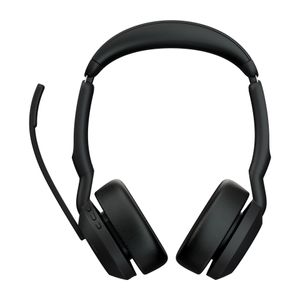 Jabra Evolve 2 55 MS Stereo On Ear headset Computer Bluetooth Stereo Zwart Noise Cancelling, Ruisonderdrukking (microfoon)