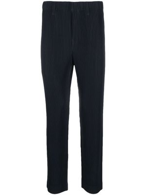 Homme Plissé Issey Miyake pantalon Basic à coupe droite - Bleu