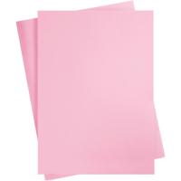 Creativ Company Gekleurd karton, a2, vel 420x594 mm, 180 gr, lichtroze, 10 vel/ 1 doos