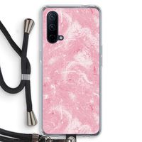 Abstract Painting Pink: OnePlus Nord CE 5G Transparant Hoesje met koord