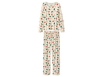 esmara Velours dames kerstpyjama (Wit, S (36/38)) esmara Velours dames kerstpyjama (Wit, S (36/38))