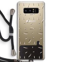 Hipster stripes: Samsung Galaxy Note 8 Transparant Hoesje met koord