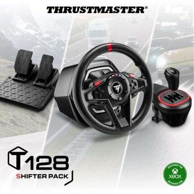 Gamingstuur - THRUSTMASTER - T128 X SHIFTER PACK - Voor Xbox Series XS Xbox One en PC - Zwart en Rood