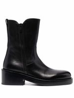 Ann Demeulemeester bottes à bout en amande - Noir