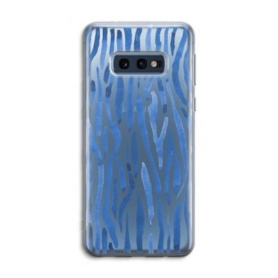 Blauwe nerven: Samsung Galaxy S10e Transparant Hoesje