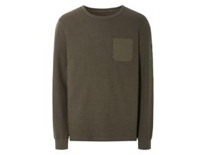LIVERGY Heren sweater (Donkergroen, XL)