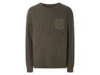 LIVERGY Heren sweater (Donkergroen, XL)