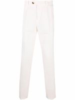 Brunello Cucinelli pantalon chino à taille mi-haute - Blanc