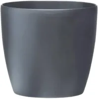 Elho brussels bloempot rond met wielen 35 cm antraciet