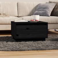 Salontafel 55x56x32 cm massief grenenhout zwart