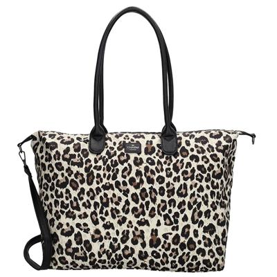 Charm London Handtas / Schoudertas Buckingham 15&apos;&apos; Leopard Beige