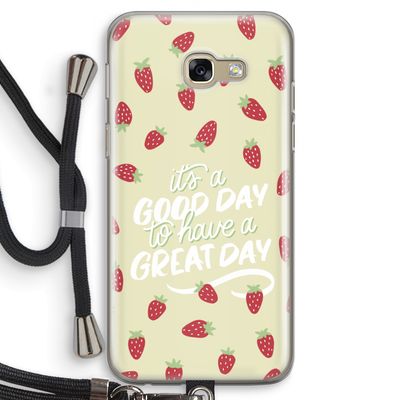 Don't forget to have a great day: Samsung Galaxy A5 (2017) Transparant Hoesje met koord
