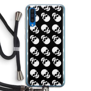 Musketon Skulls: Samsung Galaxy A50 Transparant Hoesje met koord