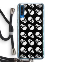 Musketon Skulls: Samsung Galaxy A50 Transparant Hoesje met koord