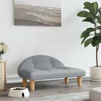 VidaXL Hondenmand 70x52x30 cm stof lichtgrijs