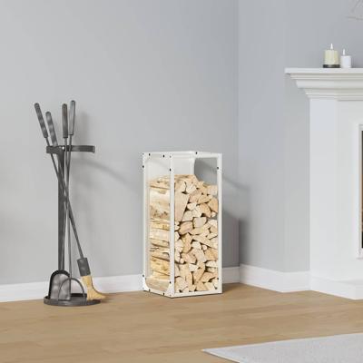 Brandhoutrek 25x25x60 cm koudgewalst staal wit
