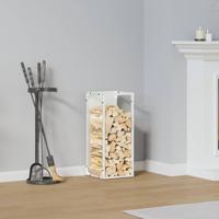 Brandhoutrek 25x25x60 cm koudgewalst staal wit