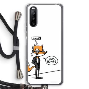 GSM secure: Sony Sony Xperia 10 III Transparant Hoesje met koord