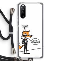 GSM secure: Sony Sony Xperia 10 III Transparant Hoesje met koord