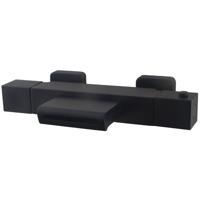 Wiesbaden Rombo Thermostaatkraan met Waterval Uitloop - Mat Zwart