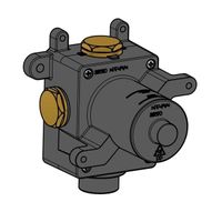 Hotbath Mate Mate inbouwbox voor stopkraan RVS 316 MHF007 - thumbnail