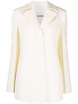Jil Sander blazer à simple boutonnage - Noir