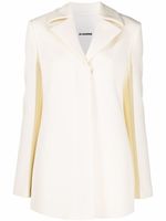 Jil Sander blazer à simple boutonnage - Noir