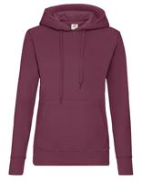 Fruit Of The Loom F409 Ladies´ Classic Hooded Sweat - Burgundy - XS