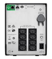 APC Smart-UPS SMC1500IC Noodstroomvoeding - 8x C13, USB, SmartConnect, 1500VA - thumbnail
