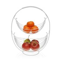 Fruitschaal Versa Wit Metaal (27 x 45,5 x 36 cm)