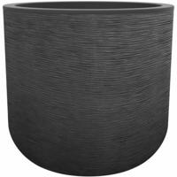 Bloempot EDA Grijs Donker grijs Plastic Cirkelvormig Rond Modern Ø 50 cm