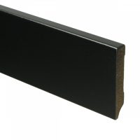 MDF Moderne plint 70x12 voorgelakt RAL9005 - lengte 240cm