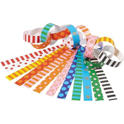 Creativ Company Papier stroken - bedrukt, 2400st.