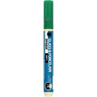 Creativ Company Glas- en porseleinstift, lijndikte 2-4 mm, dekkend, groen, 1 stuk