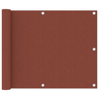 VidaXL Balkonscherm 75x700 cm oxford stof terracotta