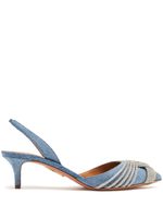 Aquazzura escarpins Gatsby 50 mm à bride arrière - Bleu