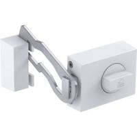Basi 1306-0201 Extra deurslot met vergrendelbeugel Wit (glanzend)