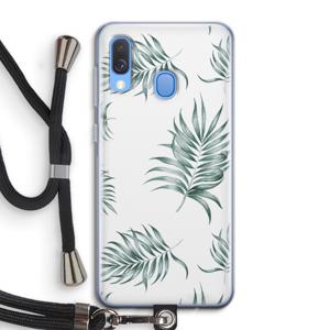 Simple leaves: Samsung Galaxy A40 Transparant Hoesje met koord