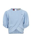 Little Fancy Smock Top Light Blue