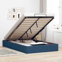 Bedframe zonder matras 120x200 cm stof blauw Bedframe zonder matras 120x200 cm stof blauw