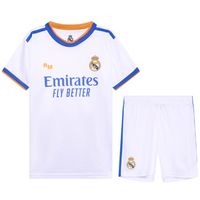 Real Madrid Voetbaltenue Thuis Eigen Naam - Shirt - Broekje - Kids en Senior - 2021-2022 - thumbnail