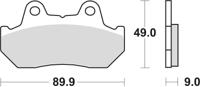 TRW remblokken "mcb 544" brake pad mcb 544 organic standard