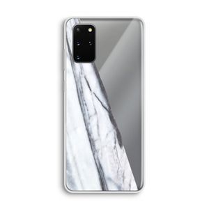 Gestreepte marmer: Samsung Galaxy S20 Plus Transparant Hoesje