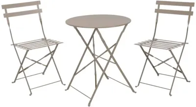 Ambiance bistroset vouwbaar taupe