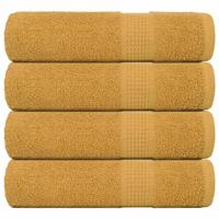 VidaXL Handdoeken 4 st 50x100 cm 360 g/m² 100% katoen goudkleurig
