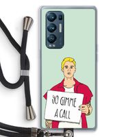 Gimme a call: Oppo Find X3 Neo Transparant Hoesje met koord