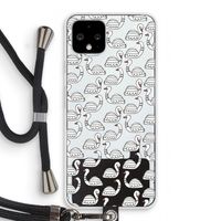 Zwanen: Pixel 4 Transparant Hoesje met koord