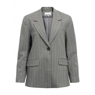 Object - Grijs | Dames | Blazer | Grijs | 36 | regular | Kamst mode
