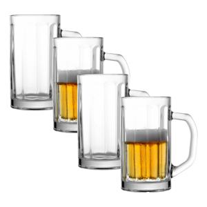 Uniglass Bierpullen Nicol - 0,5 liter - glas - 4 stuks - bierglas