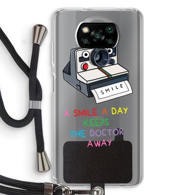 Smile: Xiaomi Poco X3 Pro Transparant Hoesje met koord